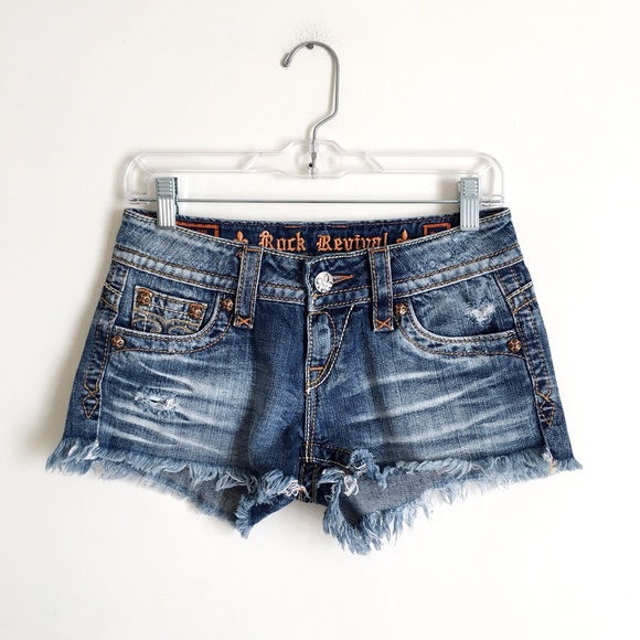 Rock Revival Pants - Rock Revival | Distressed Frayed Jean Denim Shorts